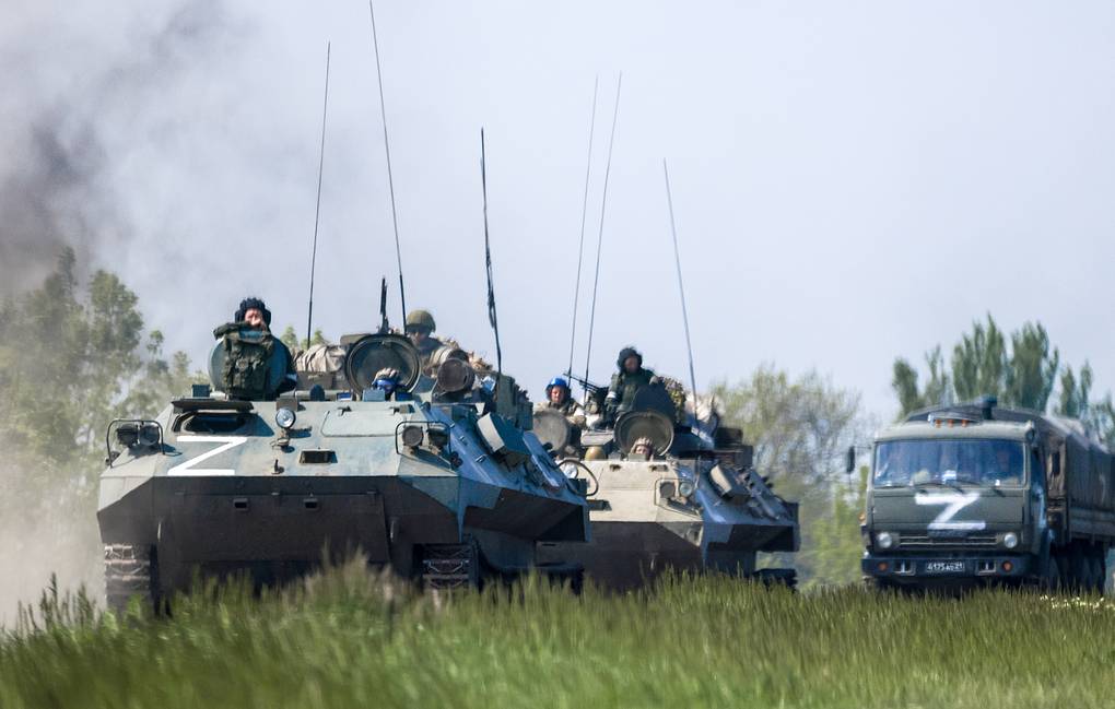 Lực lượng Nga ở miền nam Ukraine (ảnh: TASS)