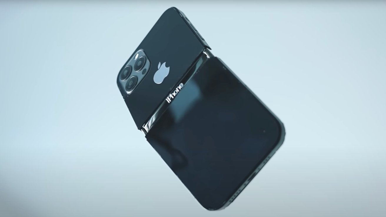 iPhone màn hình gập đầu tiên xuất hiện, siêu xịn sò - 1