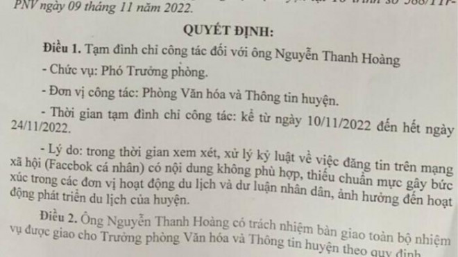 Tạm đình chỉ phó phòng văn hóa đăng Facebook làm ảnh hưởng du lịch Cần Thơ - 2