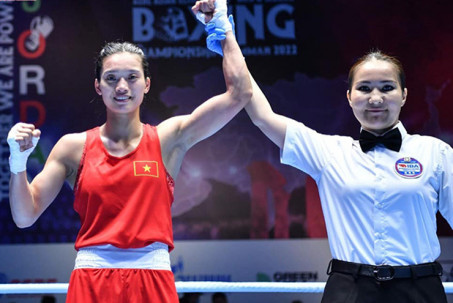 Nguyễn Thị Tâm thắng nghẹt thở võ sĩ Nhật Bản, vô địch Boxing châu Á
