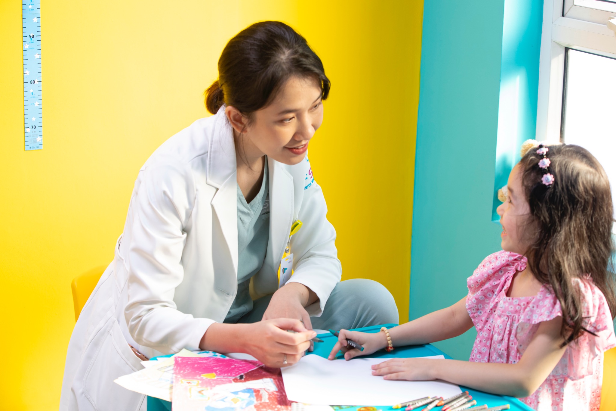 Không gian ở phòng khám luôn thân thiện và gần gũi với trẻ