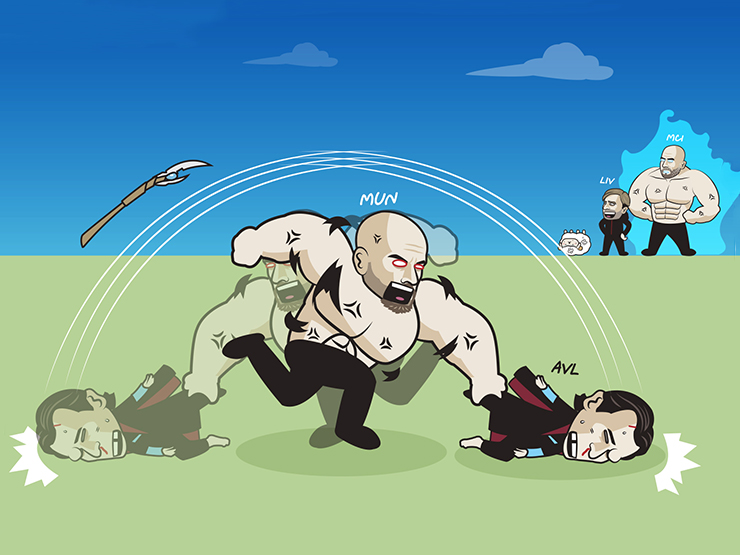 Tranh vui - Ảnh chế: MU mạnh mẽ lội ngược dòng trận mở màn League Cup