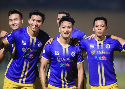 CLB Hà Nội nhiều khả năng sẽ đăng quang V-League 2022 sớm một vòng đấu .(Ảnh: VPF)