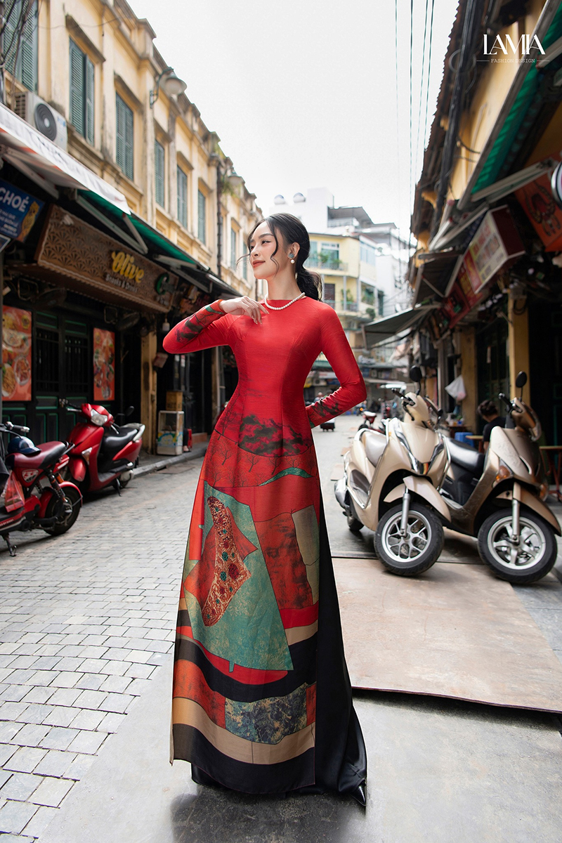 5 Kiểu áo dài cách tân đẹp mặc vào dịp tết 2023 - 3