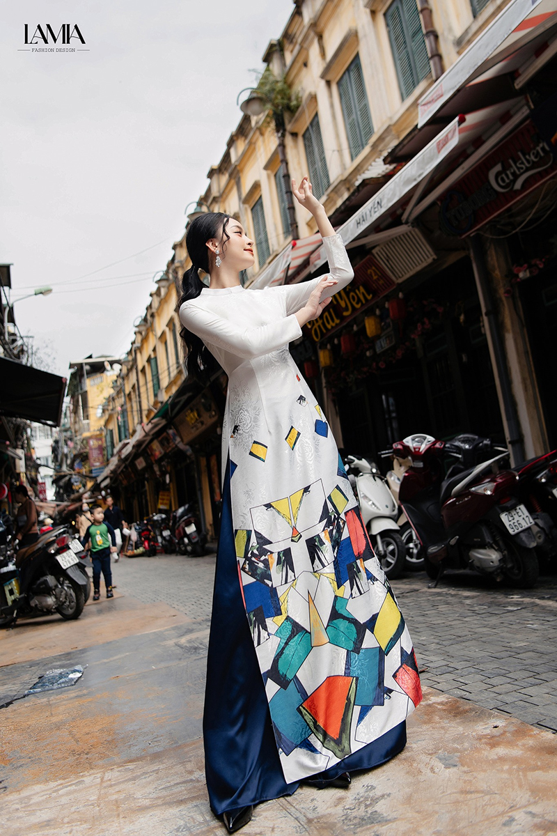 5 Kiểu áo dài cách tân đẹp mặc vào dịp tết 2023 - 4