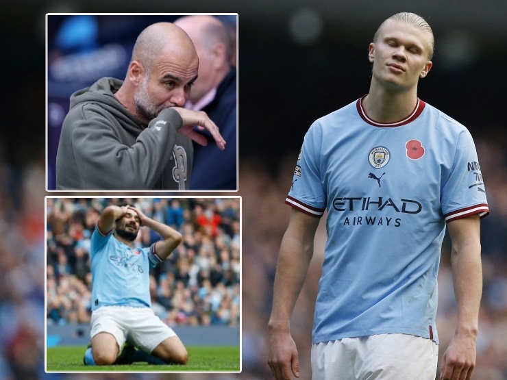 Bóng đá - Haaland "tịt ngòi", Man City thua sốc vì 10 SAO giữ chân đá World Cup?