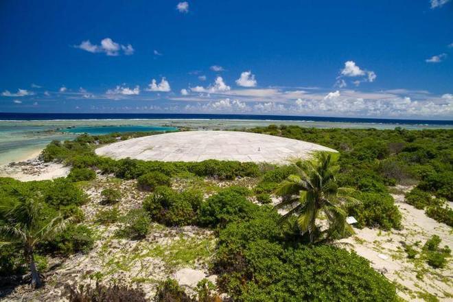 Mái vòm Runit có nguy cơ bị ngấm nước biển do biến đổi khí hậu