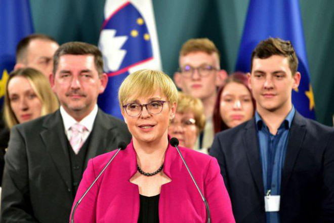 Nếu đắc cử, bà Pirc Musar sẽ trở thành tổng thống nữ đầu tiên của Slovenia. Ảnh: Rival Times