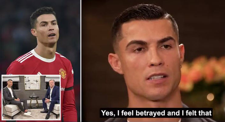 Ronaldo phỏng vấn gây sốc: Nói MU phản bội ép mình ra đi, khinh thường Ten Hag - 1