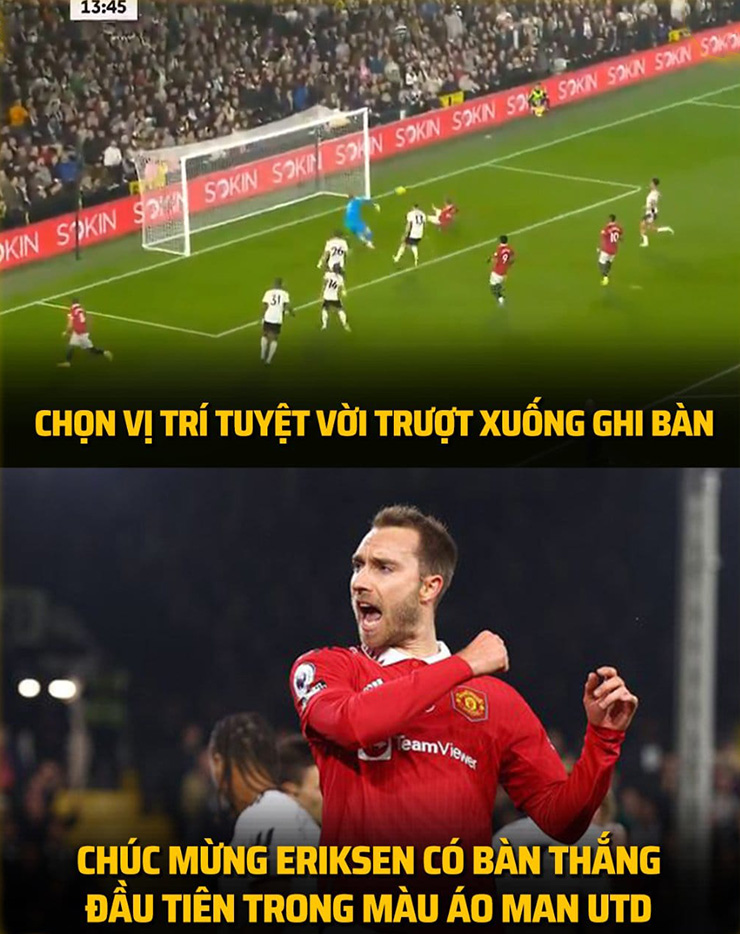 Cuối cùng thì anh cũng có bàn thắng đầu tiên cho MU.