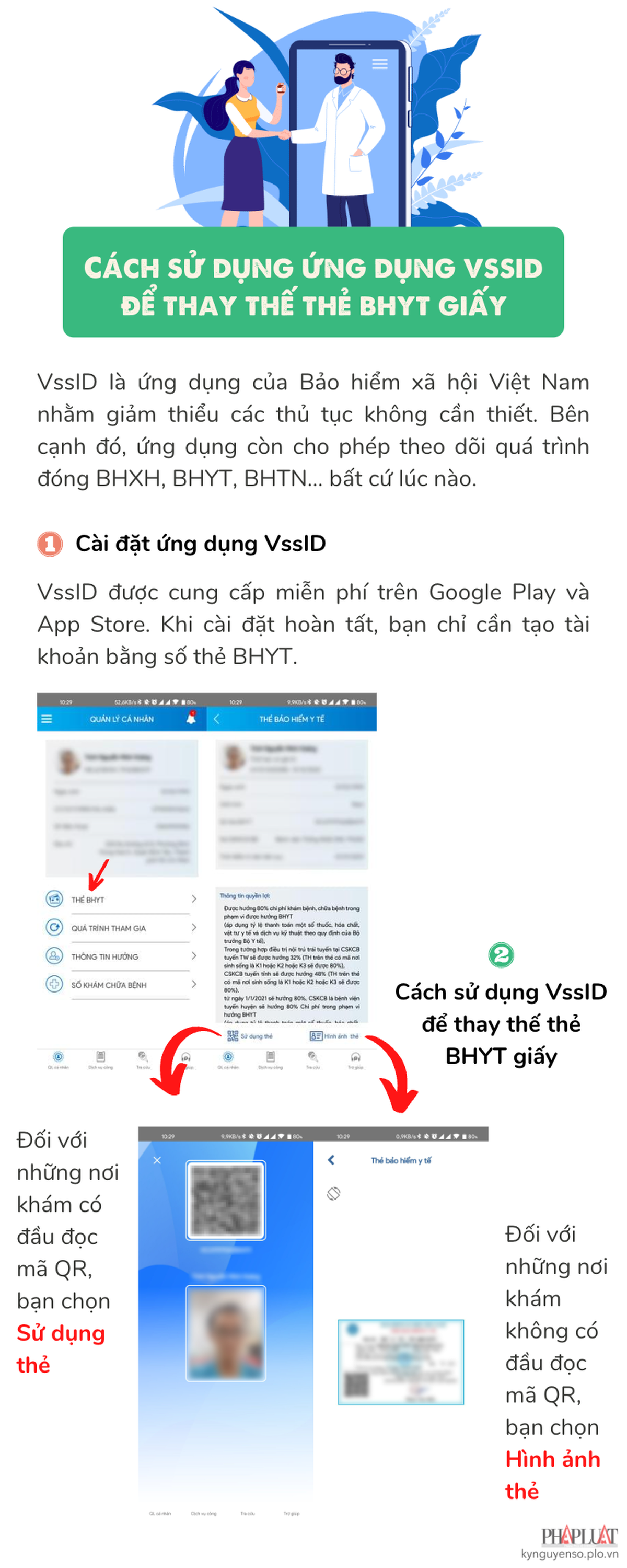 Infographic: Cách sử dụng VssID để thay thế thẻ BHYT giấy - 1