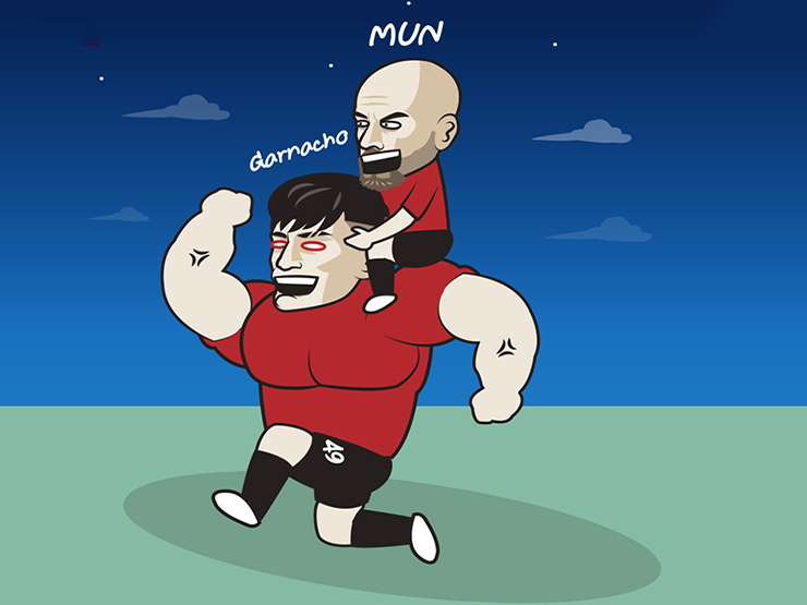 Tranh vui - Ảnh chế: "Mầm non" giải cứu Man Utd phút bù giờ cuối cùng