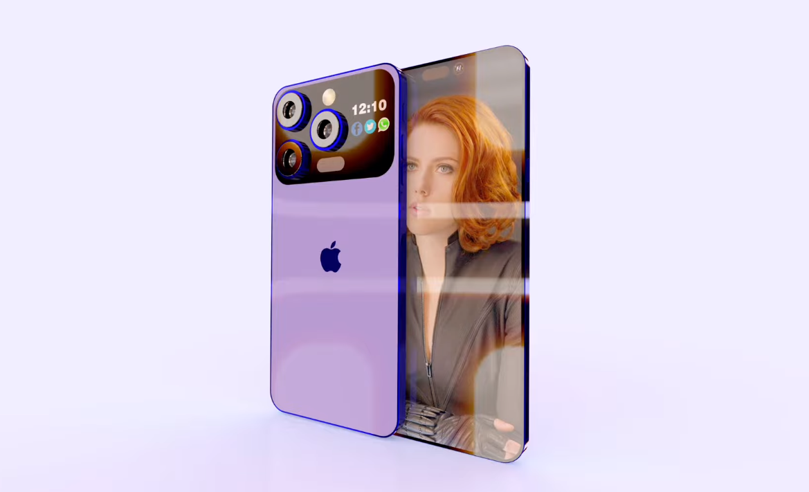 Hình ảnh concept iPhone 15 Pro/ iPhone 15 Ultra trong video.