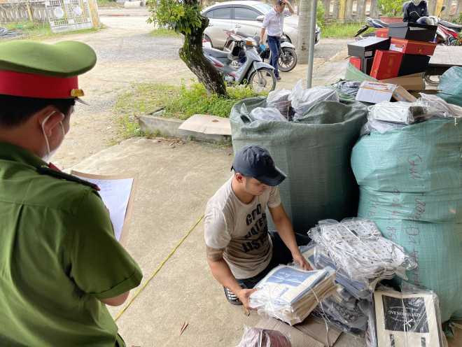 Số hàng hóa không rõ nguồn gốc.