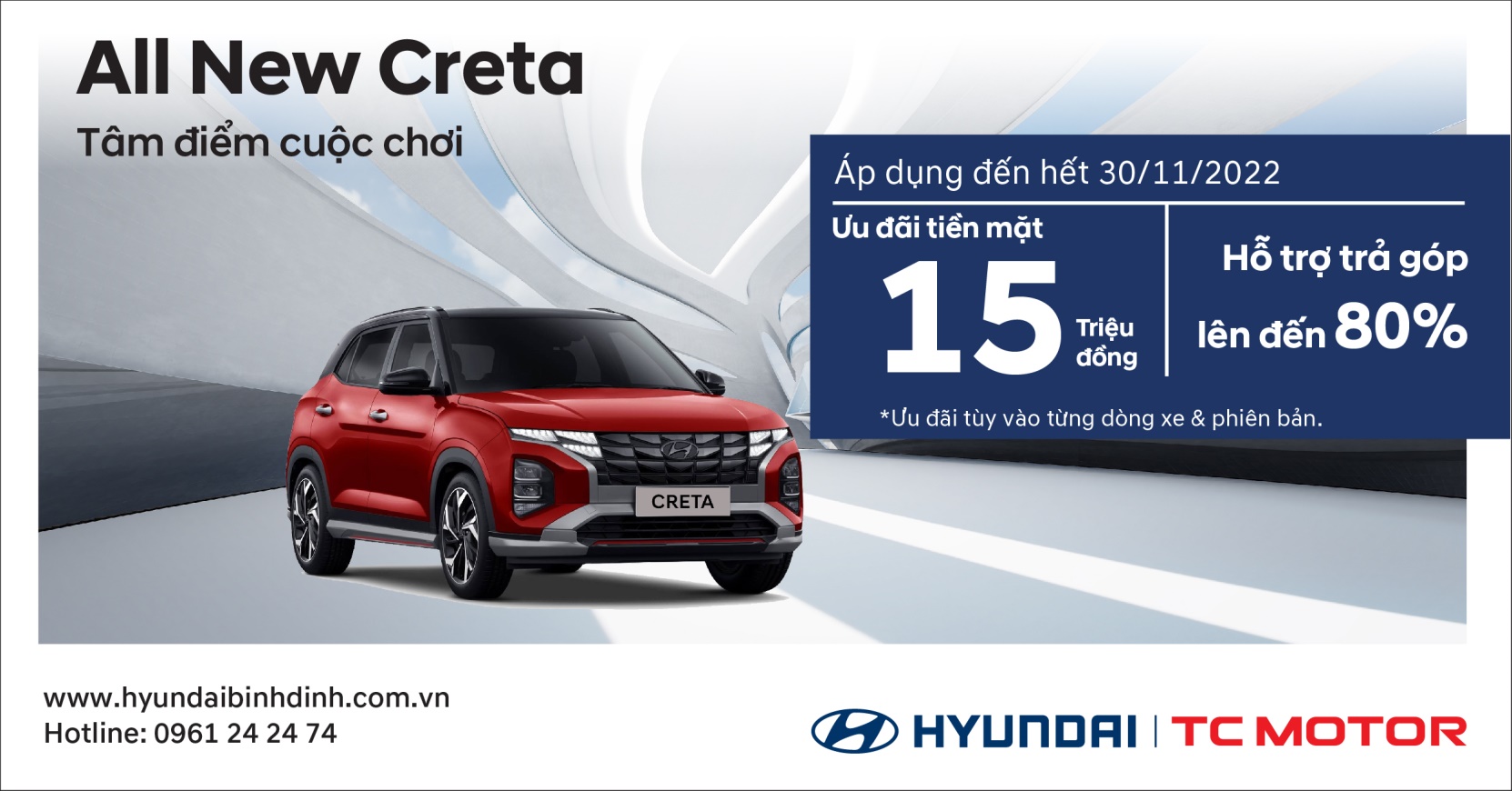 Hyundai Bình Định: Ưu đãi khủng cho Hyundai Creta tháng 11/2022 - 1