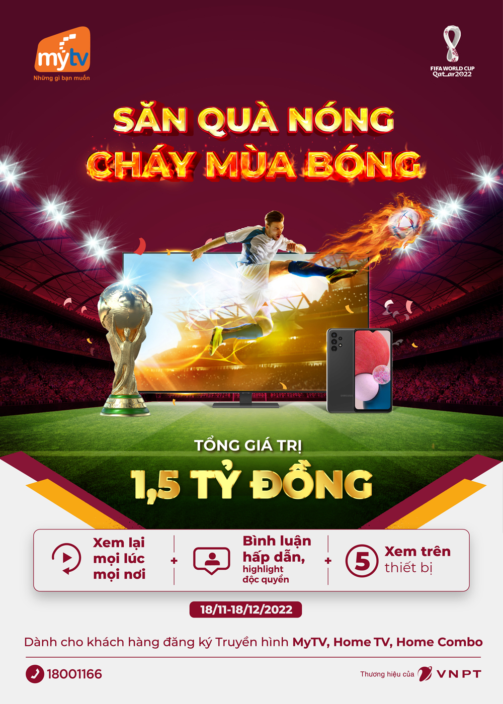 Khởi tranh World Cup 2022, MyTV tung ưu đãi “Săn quà nóng - Cháy mùa bóng” - 1