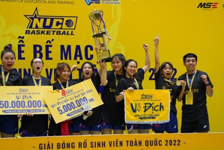 Đại học nữ Tôn Đức Thắng giành chức vô địch