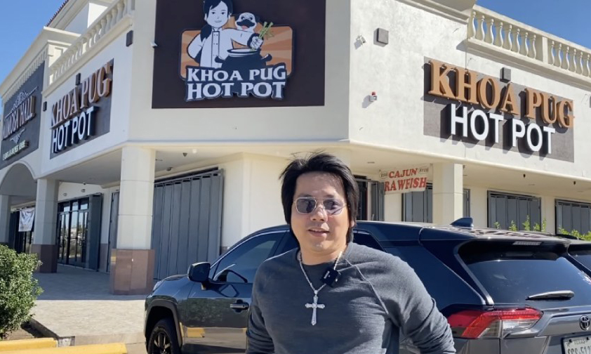 Cửa hàng lẩu của Khoa Pug tại Mỹ dù chưa khai trương nhưng đã có nhiều kẻ trộm đột nhập