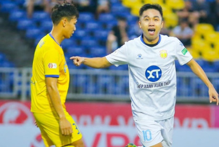 Video bóng đá SLNA - Nam Định: Sút xa đẳng cấp, bay vào top 5 (V-League)