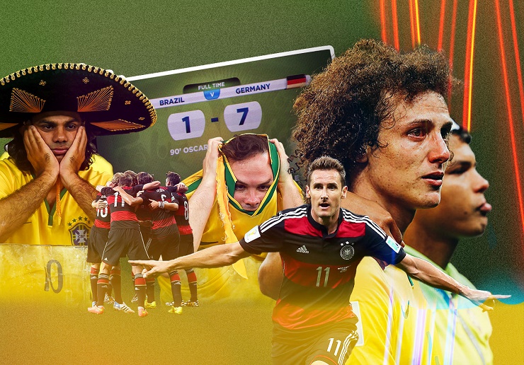 Trận thua muối mặt 1-7 của Brazil trước ĐT Đức tại bán kết World Cup 2014