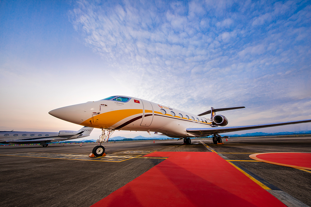 Sự kiện đánh dấu lần đầu tiên chiếc G650ER được khai thác tại Việt Nam và quý chủ sở hữu BĐS Sun Property cũng là những hành khách đầu tiên trải nghiệm.