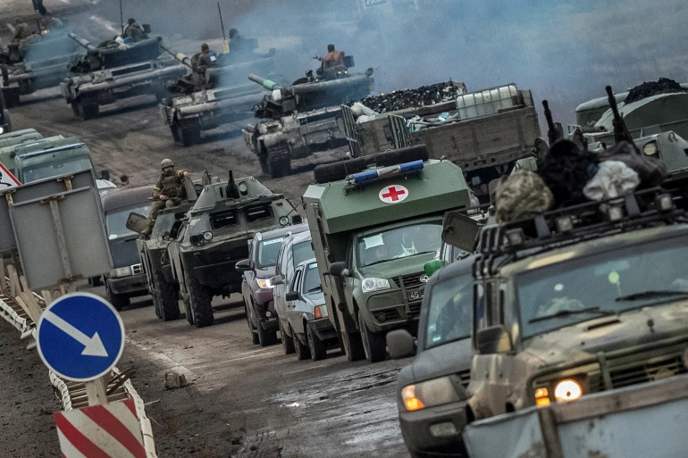 Quân đội Ukraine điều lực lượng về phía thành phố Kherson (ảnh: ALJ)