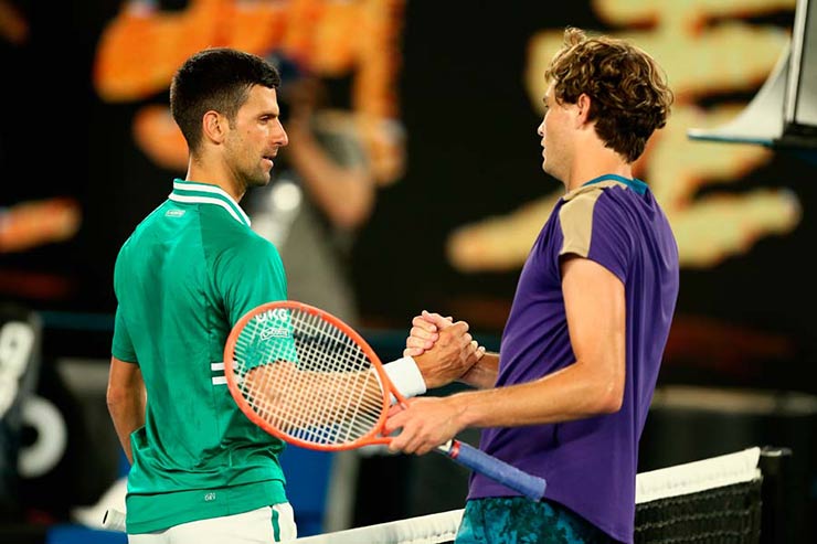 Fritz đã dồn ép Djokovic tới set 5 khi gặp nhau ở Australian Open 2021