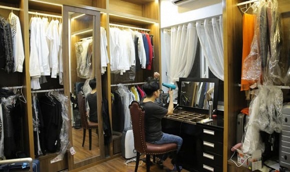 Phòng thay đồ. Ảnh: NSCC