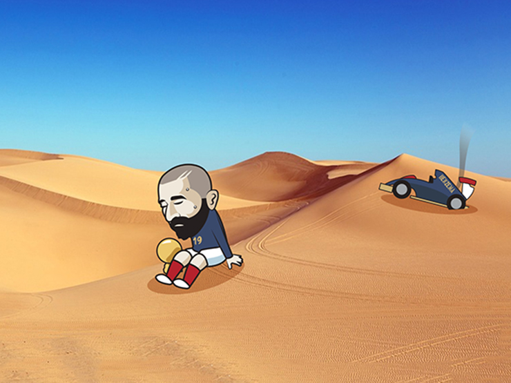 Tranh vui - Ảnh chế: Benzema "cay đắng" chia tay World Cup 2022 trước ngày khai mạc