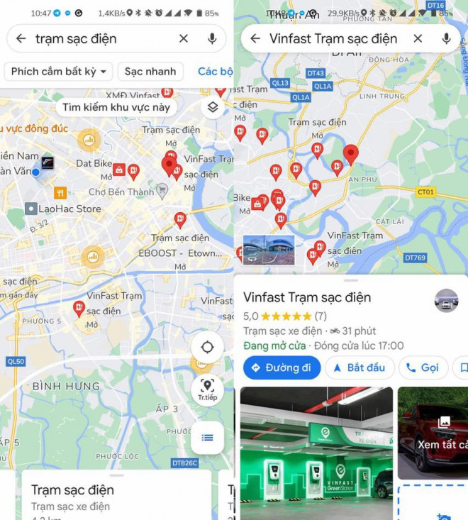 Cách tìm trạm sạc xe điện bằng Google Maps - 1