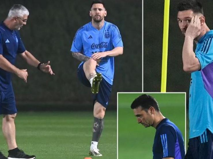 Messi tập riêng khiến ĐT Argentina lo sốt vó, có kịp đá trận ra quân World Cup?