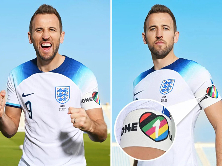 Bi hài Harry Kane nguy cơ bị phạt thẻ, treo giò vì băng đội trưởng ở World Cup