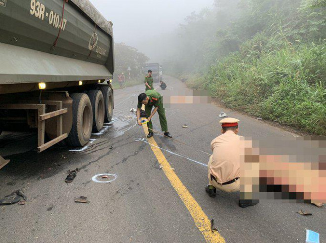 Hiện trường vụ tai nạn giao thông