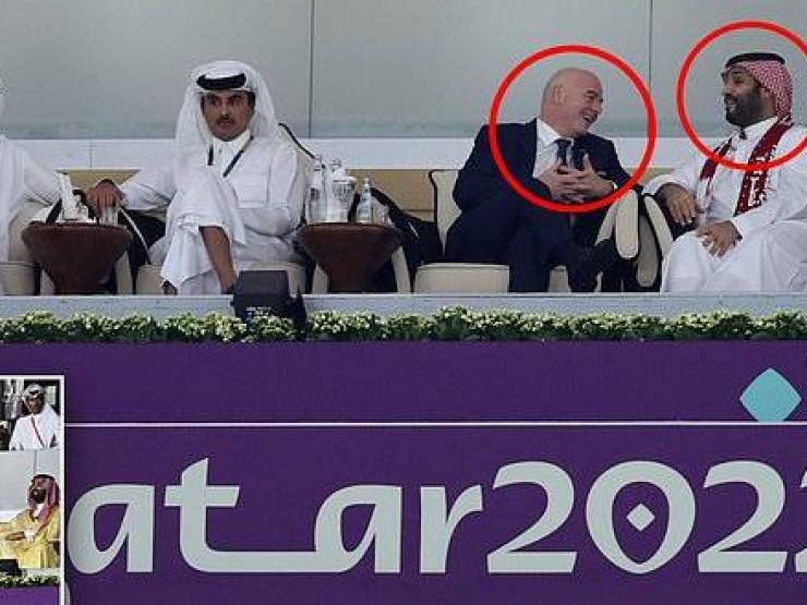 Hành động gây chú ý của Chủ tịch FIFA với thái tử Ả Rập Saudi tại trận mở màn World Cup 