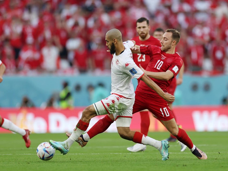 Trực tiếp bóng đá Đan Mạch - Tunisia: Nhập cuộc sôi nổi (World Cup)