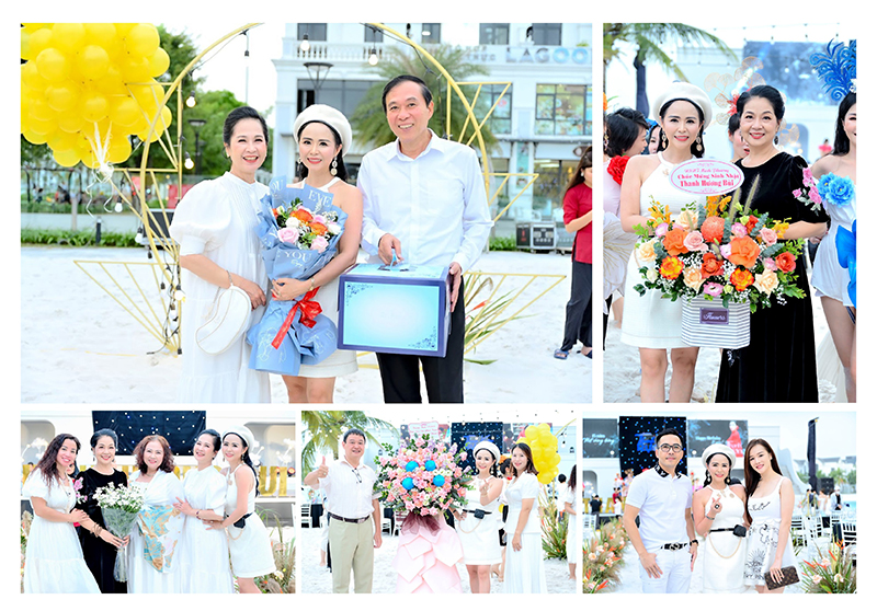 Sự kiện có sự góp mặt của NSND Lan Hương, NSƯT Đỗ Kỷ, NSƯT Bùi Minh Phương và bạn bè thân thiết của Nữ hoàng hoa hồng