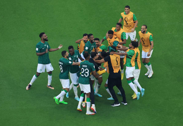 Saudi Arabia ăn mừng&nbsp;giành chiến thắng trước&nbsp;Argentina