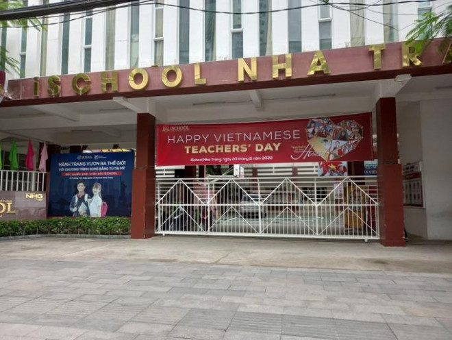 Trường iSchool Nha Trang, nơi xảy ra sự việc. (Ảnh: NLĐ)