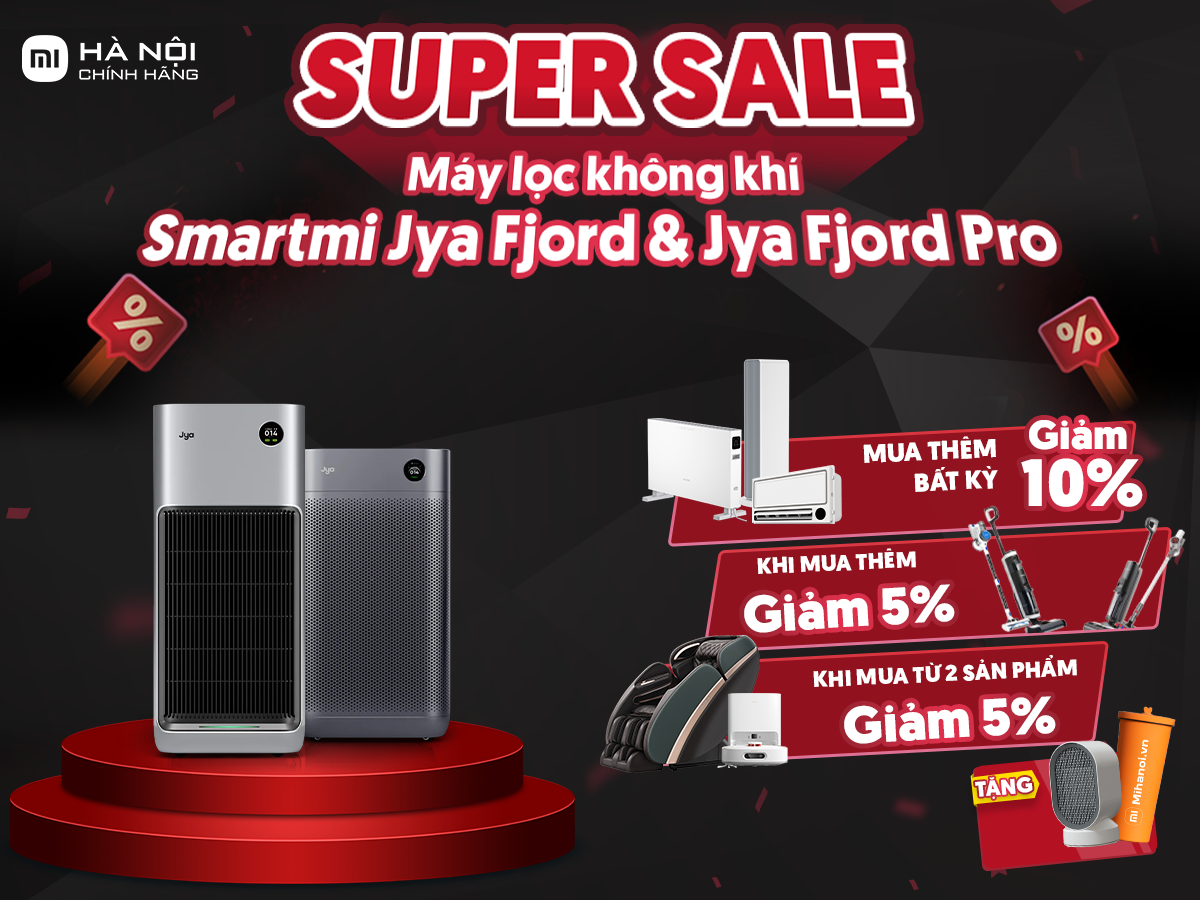 Mi Hà Nội là nhà phân phối chính hãng dòng máy lọc không khí Smartmi Jya Fjord tại Việt Nam.