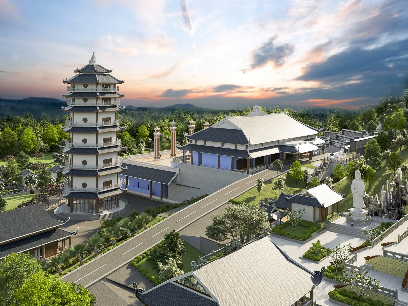 Phối cảnh Trung tâm hỏa táng An Lạc Viên.