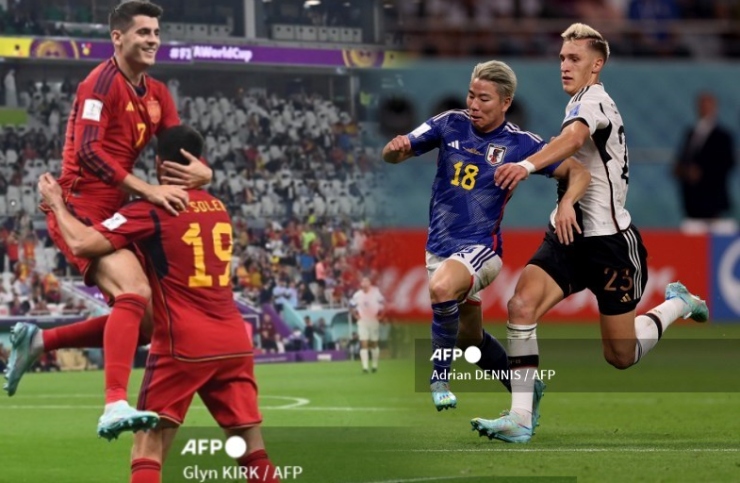 Tây Ban Nha và Nhật Bản chia sẻ hai vị trí dẫn đầu bảng E
