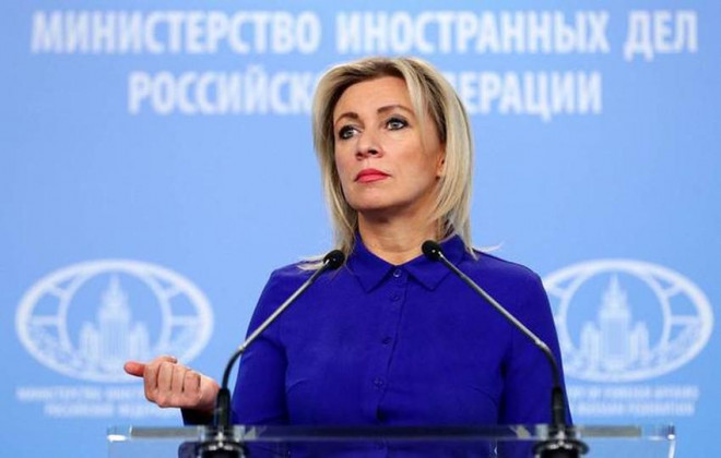 Phát ngôn viên Bộ Ngoại giao Nga - bà Maria Zakharova. ẢNH: TASS