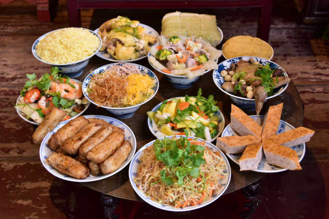 Mâm cỗ còn thể hiện tâm ý người chuẩn bị