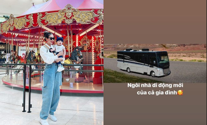 Phạm Hương khoe "nhà di động" trên trang cá
nhân. Ảnh: IG phamhuongbee