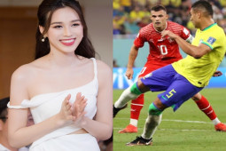 Đời sống Showbiz - Hoa hậu 2K1 bình luận World Cup, trổ tài dự đoán kết quả cực chuẩn gây "sốt" VTV