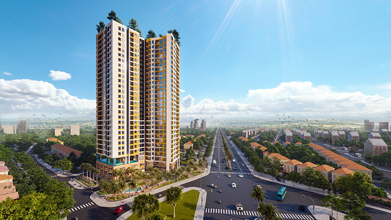 Honas Residence nằm ngay tâm điểm kết nối TP.HCM - Bình Dương - Biên Hòa và có lợi thế 3 mặt tiền duy nhất trong khu vực