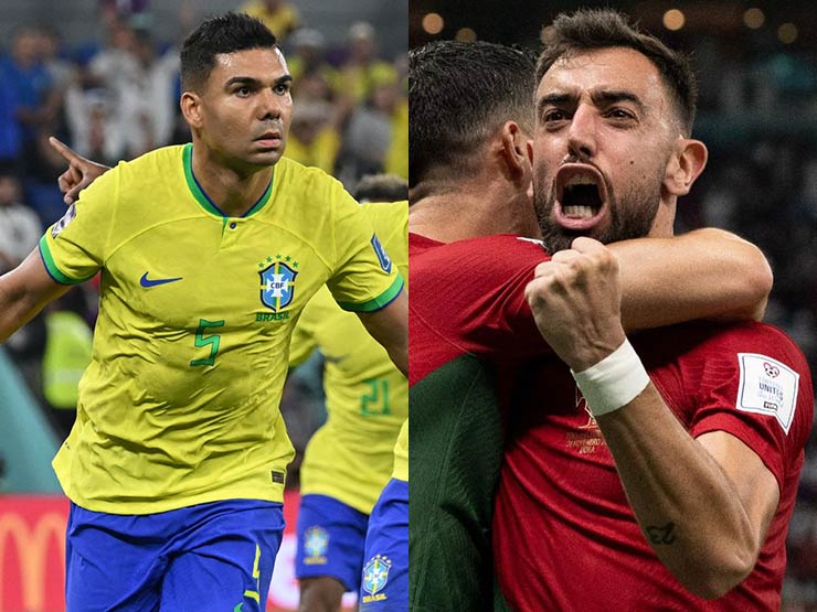 Casemiro và Bruno Fernandes ghi bàn đưa hai đội tuyển Brazil và&nbsp;Bồ Đào Nha vào vòng 2 World Cup