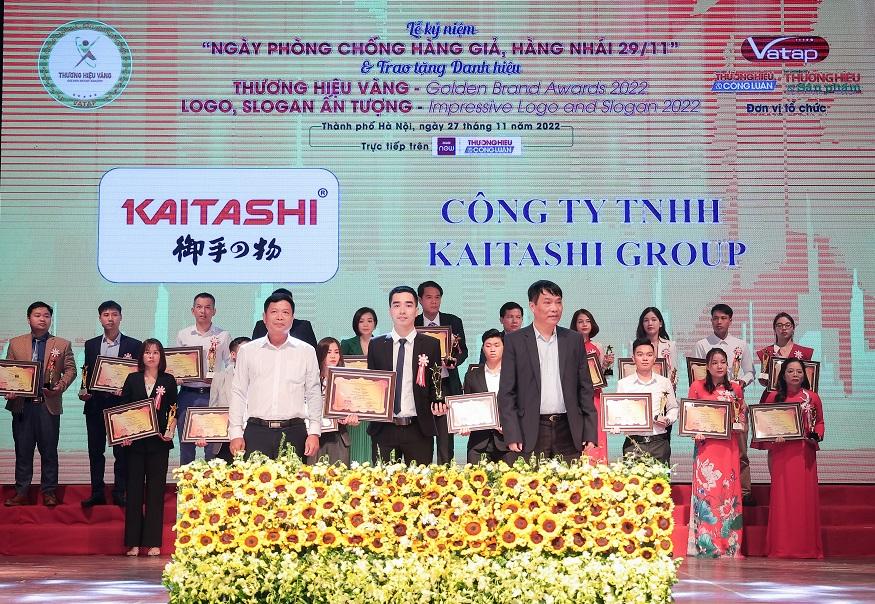 Kaitashi vinh dự đạt “Top 10 Thương hiệu Vàng năm 2022”