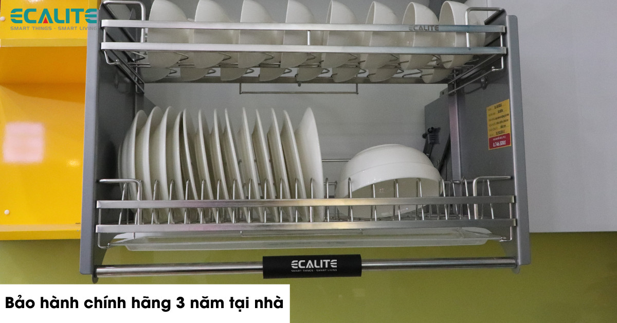 Chính sách bảo hành của kệ chén đĩa nâng hạ Ecalite
