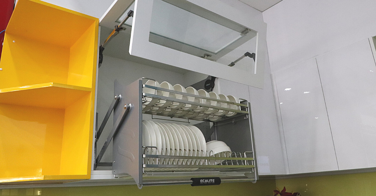 Kệ chén đĩa nâng hạ Ecalite đa dạng về kích thước